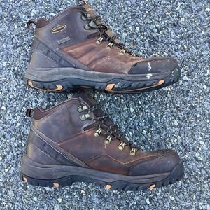 Skechers‎ Waterproof Men's Leather Hiking Boots Brown Size 13 US